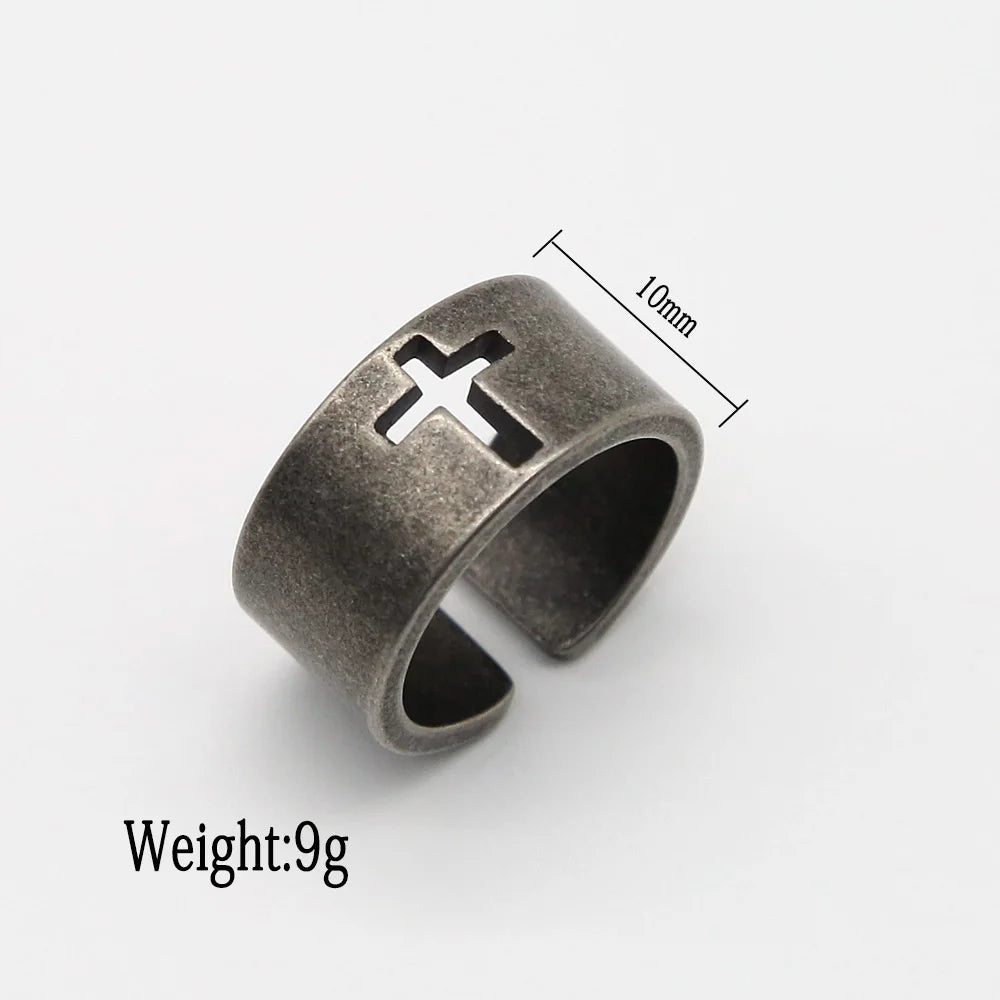 Lecce cross men's ring