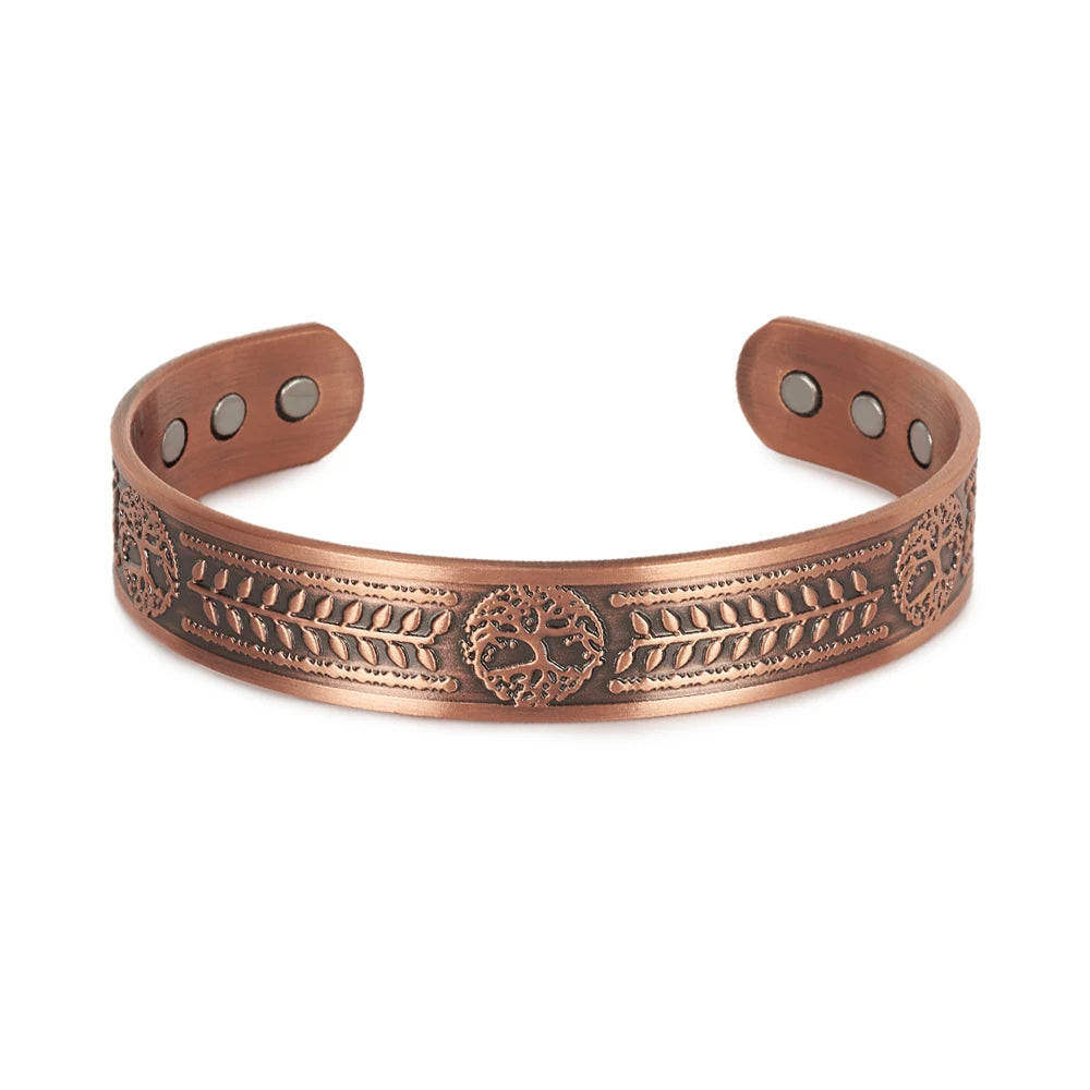 Hero — Calama Copper Cuff Bracelet, Tree of Life