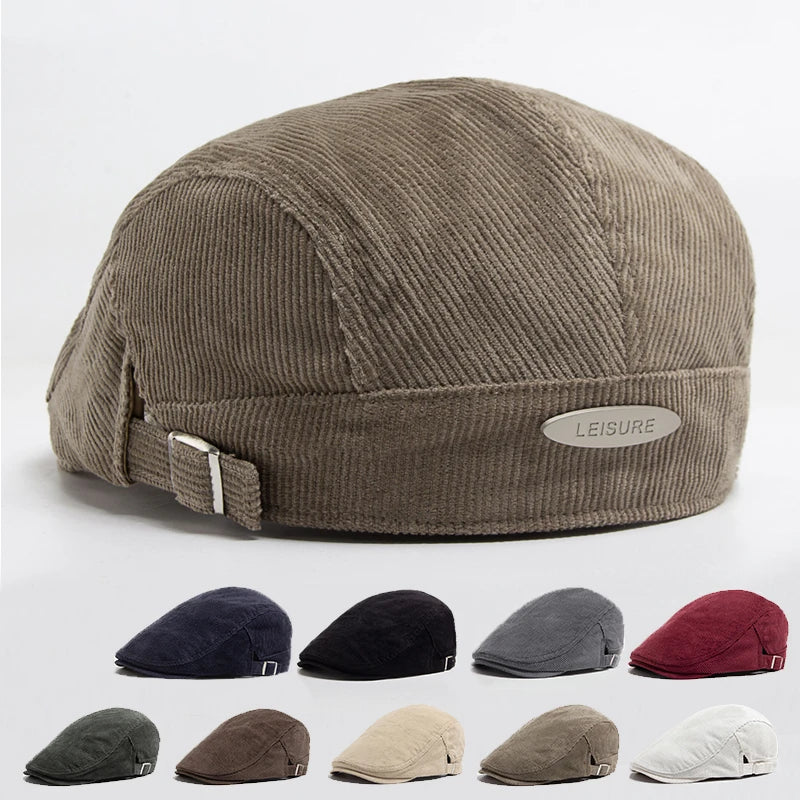 Caesaraugusta corduroy beret for men
