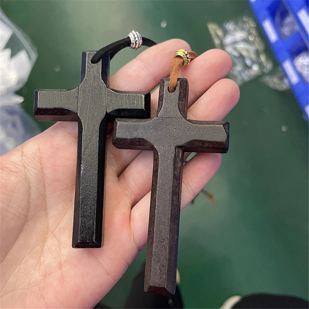 Tacna Wooden Cross Necklace