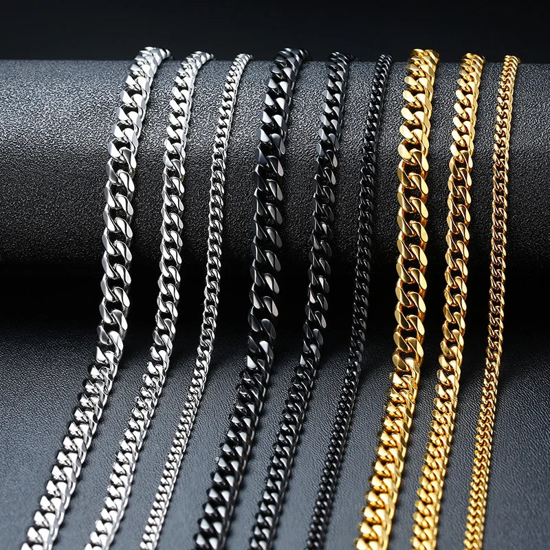 Neiva Cuban Chain Necklace – Stainless Steel