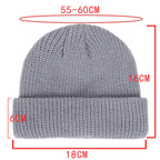 FrostThread Wool Beanie – Warm Knitted Skull Cap with Short Thread Design, Elastic and Unisex, Ideal for Casual Winter and Hip Hop Style