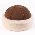 Potosí Leather Fur Cap — Brimless, Shearling