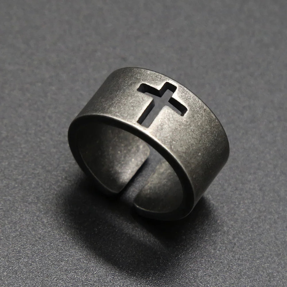 Lecce cross men's ring