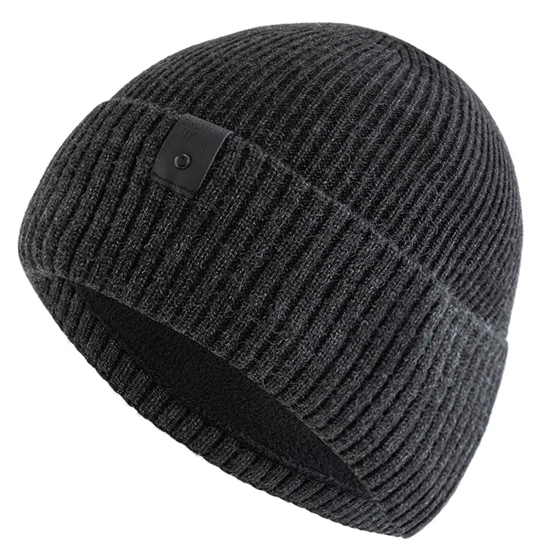 Lauriacum Winter Beanie – Fleece-Lined Knit Hat for Men & Women | Warm Outdoor Ski Cap