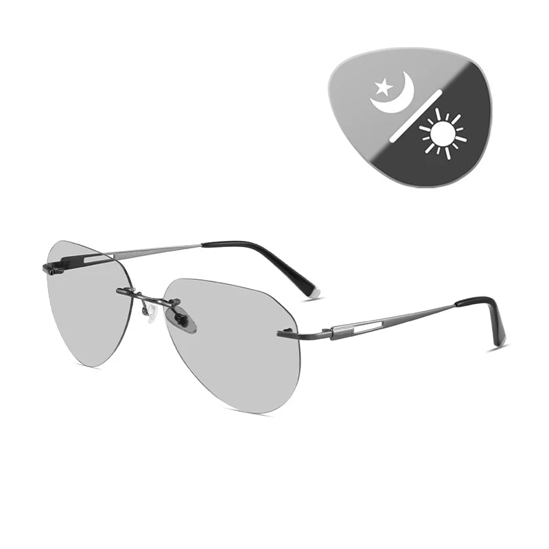 Detalhe — Salta Rimless Titanium Sunglasses