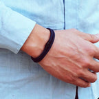 Double Layer Rope Bracelet for Men – Sleek, Minimal & Magnetic Fit