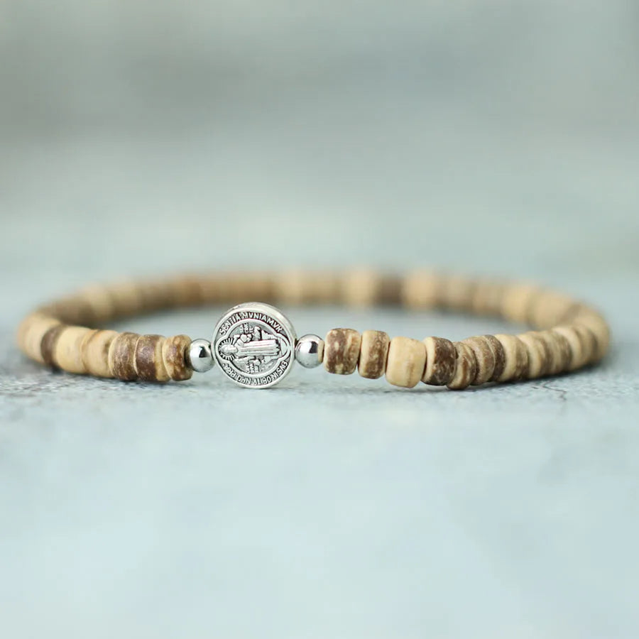 Brindisi Cross Beaded Bracelet – Tiger Eye & Onyx
