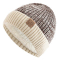 Turdunum Two-Tone Winter Beanie – Fur-Lined Knit Hat for Men & Women | Warm Casual Cap