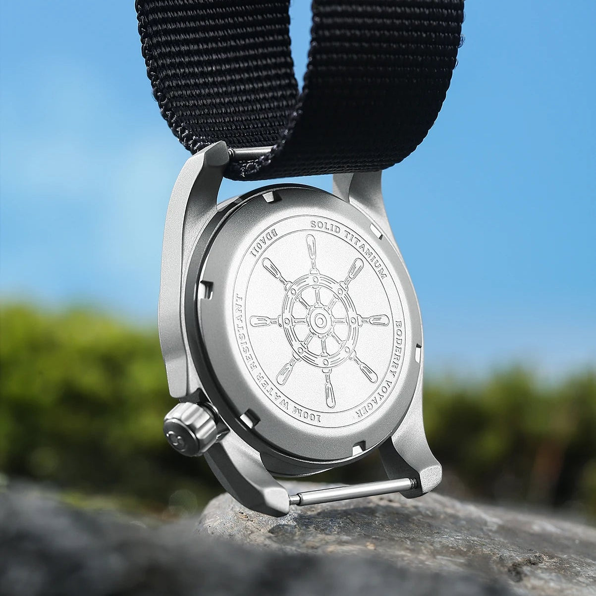 Boderry Voyager Automatic Watch — Titanium & Sapphire 40mm