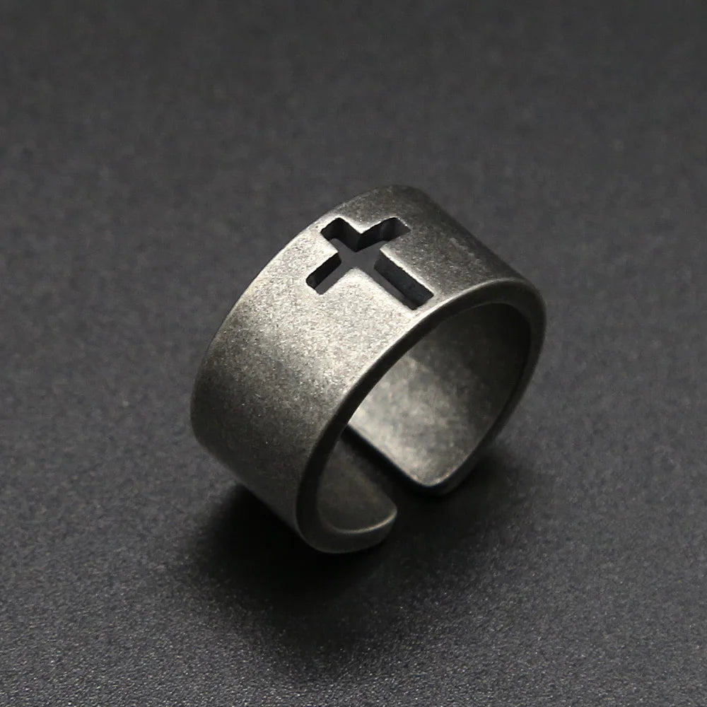 Lecce cross men's ring