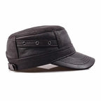 Saltillo Leather Baseball Cap — Flat