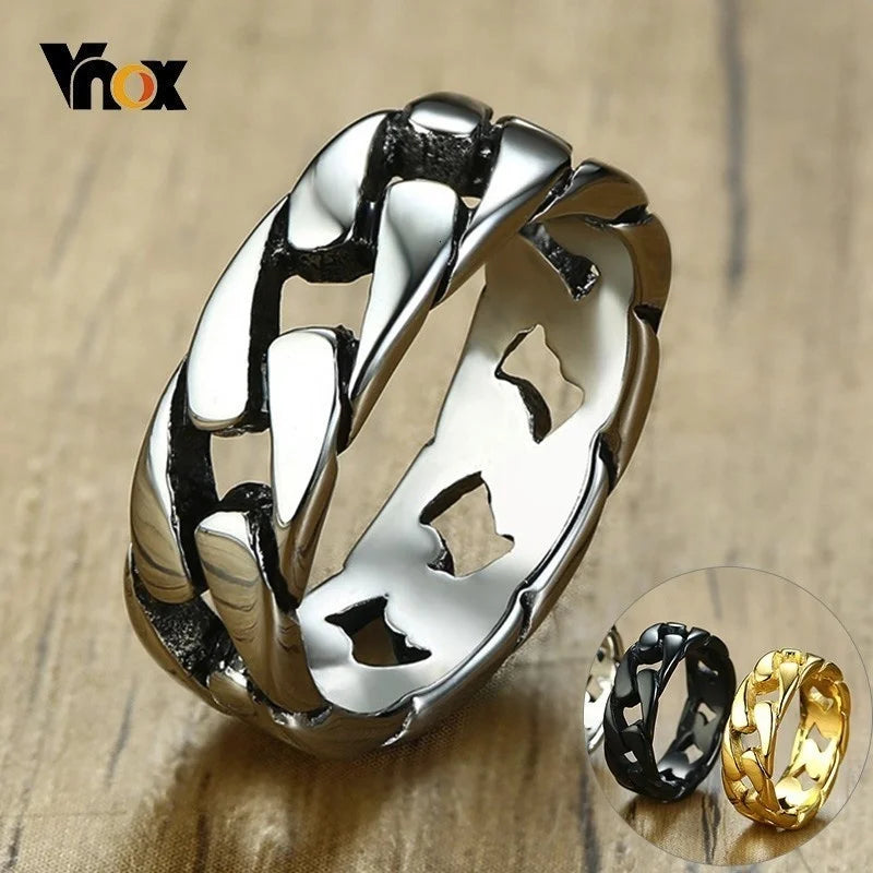 Rimini Chain – Men’s Stainless Steel Ring