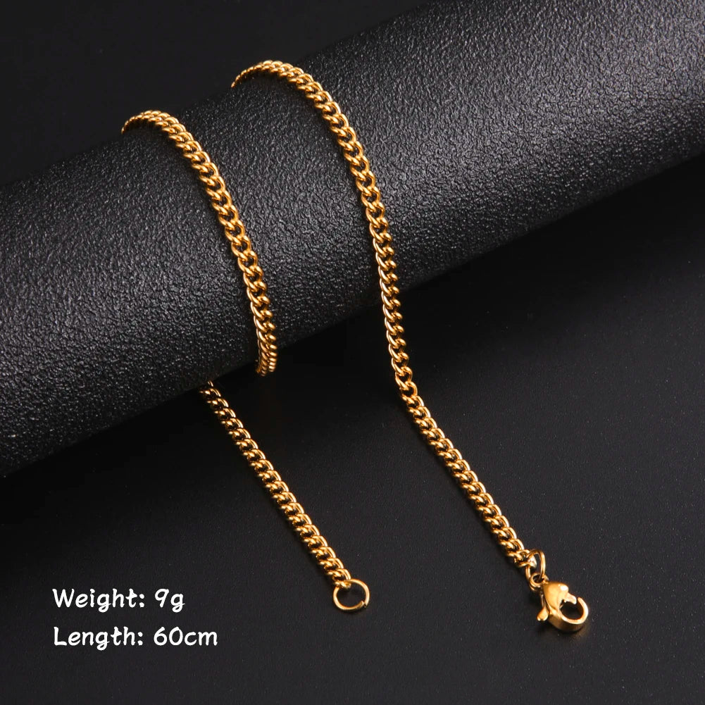 Onyx Chain Necklace