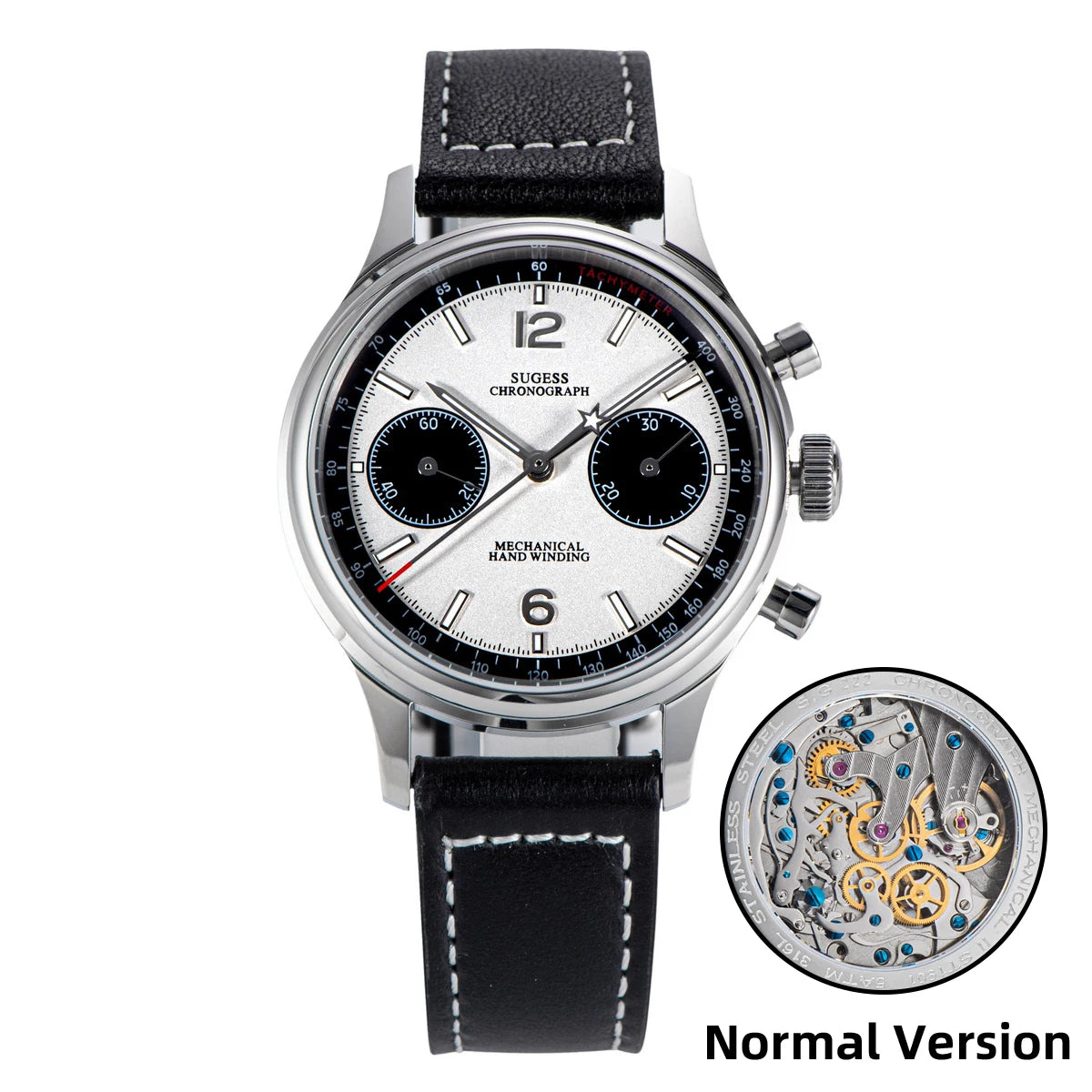 Sugess 1963 Pilot Chronograph — Seagull ST1901 & Sapphire 38mm
