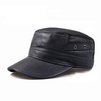 Saltillo Leather Baseball Cap — Flat