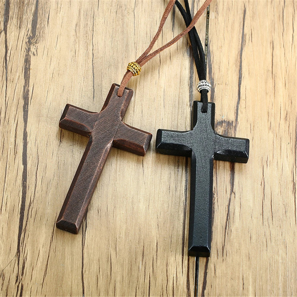 Tacna Wooden Cross Necklace