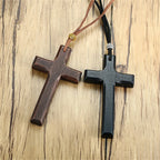 Tacna Wooden Cross Necklace