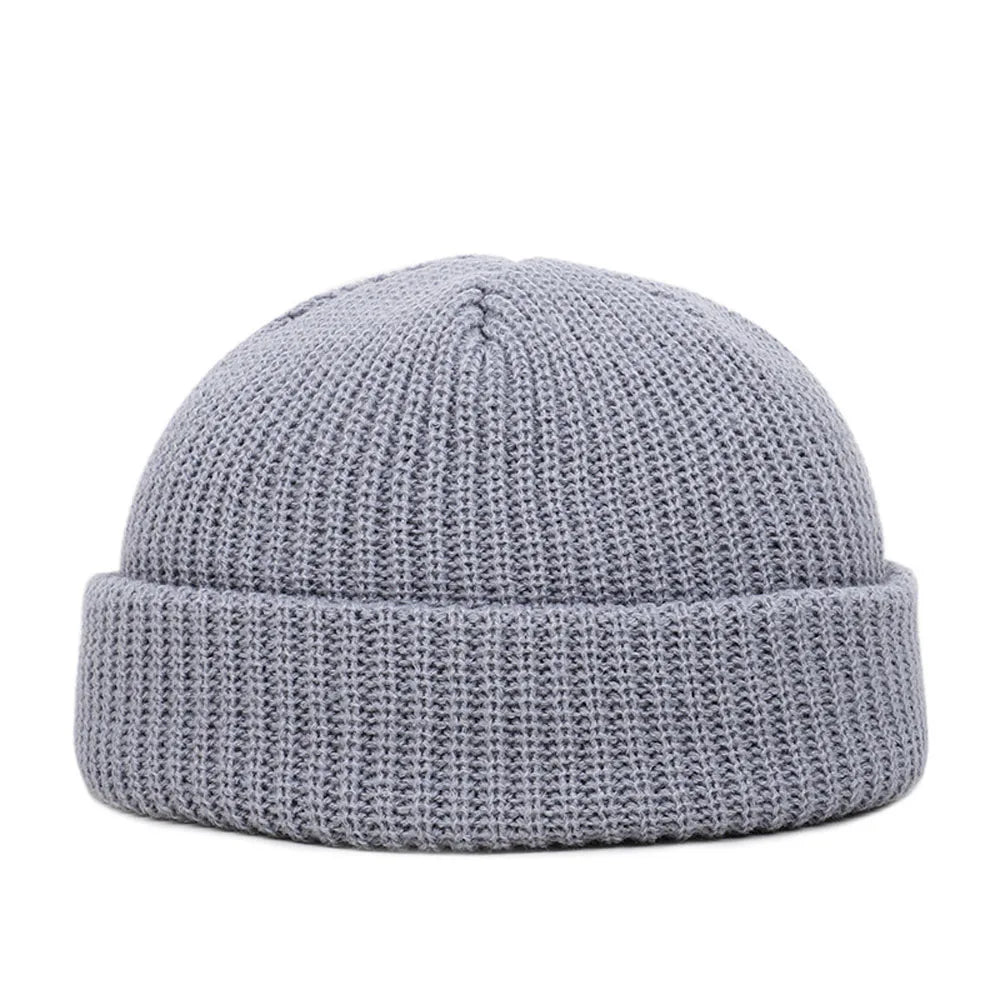 FrostThread Wool Beanie – Warm Knitted Skull Cap with Short Thread Design, Elastic and Unisex, Ideal for Casual Winter and Hip Hop Style