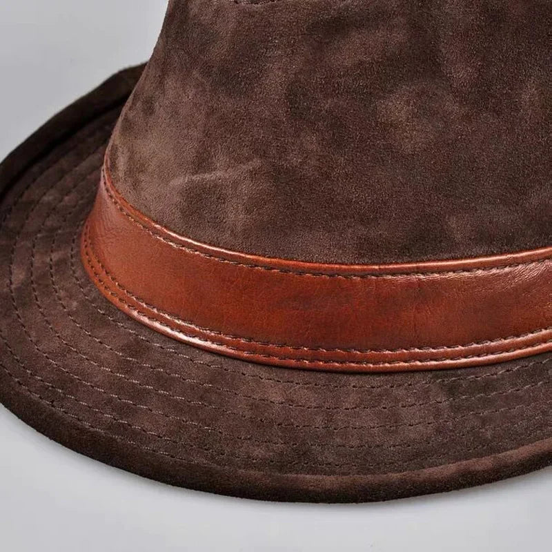 Mendoza Leather Stetson — Wide Brim
