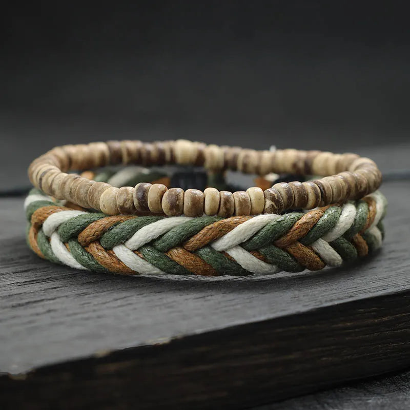 Natural Stone Couple Bracelet Set – Handmade Connection Jewelry