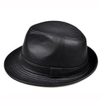 Guanajuato Leather Fedora — Formal, Short Brim
