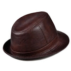 Guanajuato Leather Fedora — Formal, Short Brim