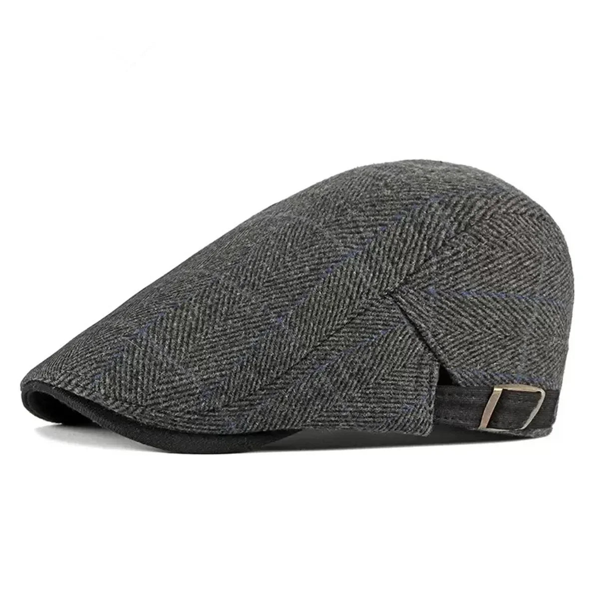 Cambridge Lattice Newsboy Cap – British-Inspired Adjustable Flat Cap with Hip Hop Touch, Ideal for Spring and Summer