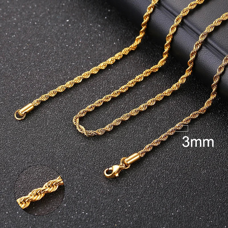 Neiva Cuban Chain Necklace – Stainless Steel