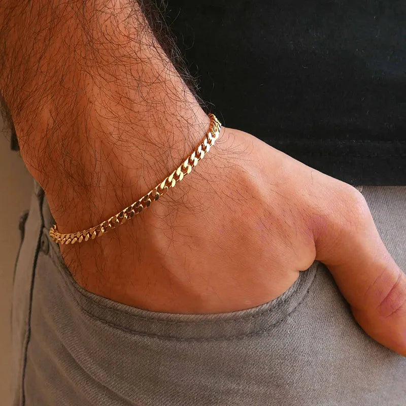 3-11mm Chain Bracelet for Men