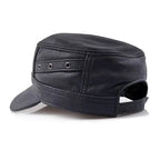 Saltillo Leather Baseball Cap — Flat