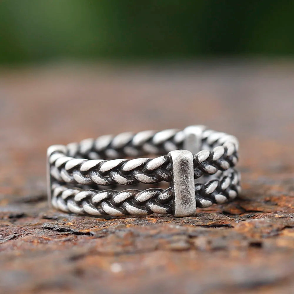 Como Chain – Men’s Braided Stainless Steel Ring