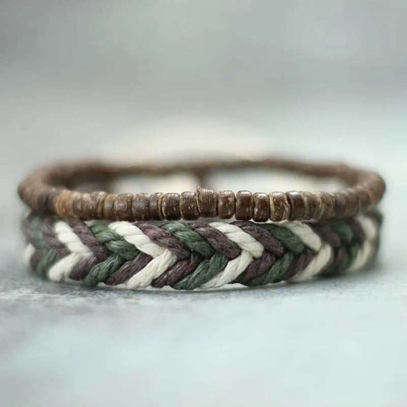 Natural Stone Couple Bracelet Set – Handmade Connection Jewelry