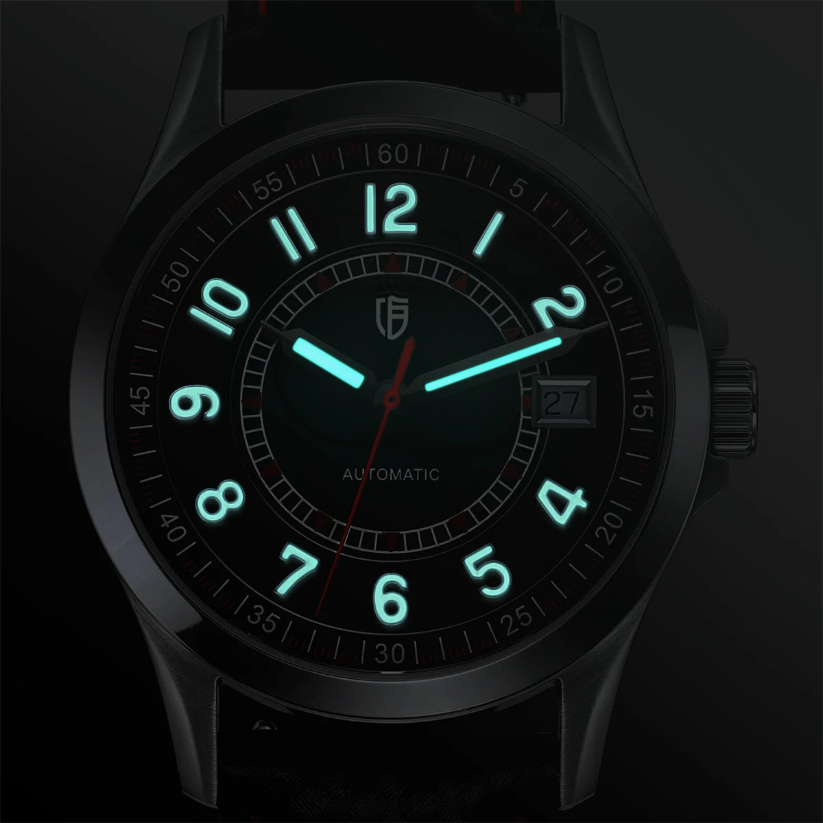 Lume Shot — Valparaíso Black Dial Red Accent