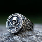 Ravenna Skull men's signet ring