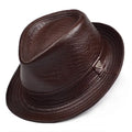 Arequipa Leather Fedora — Formal, Short Brim