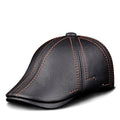 Cartago Leather Beret — Striped