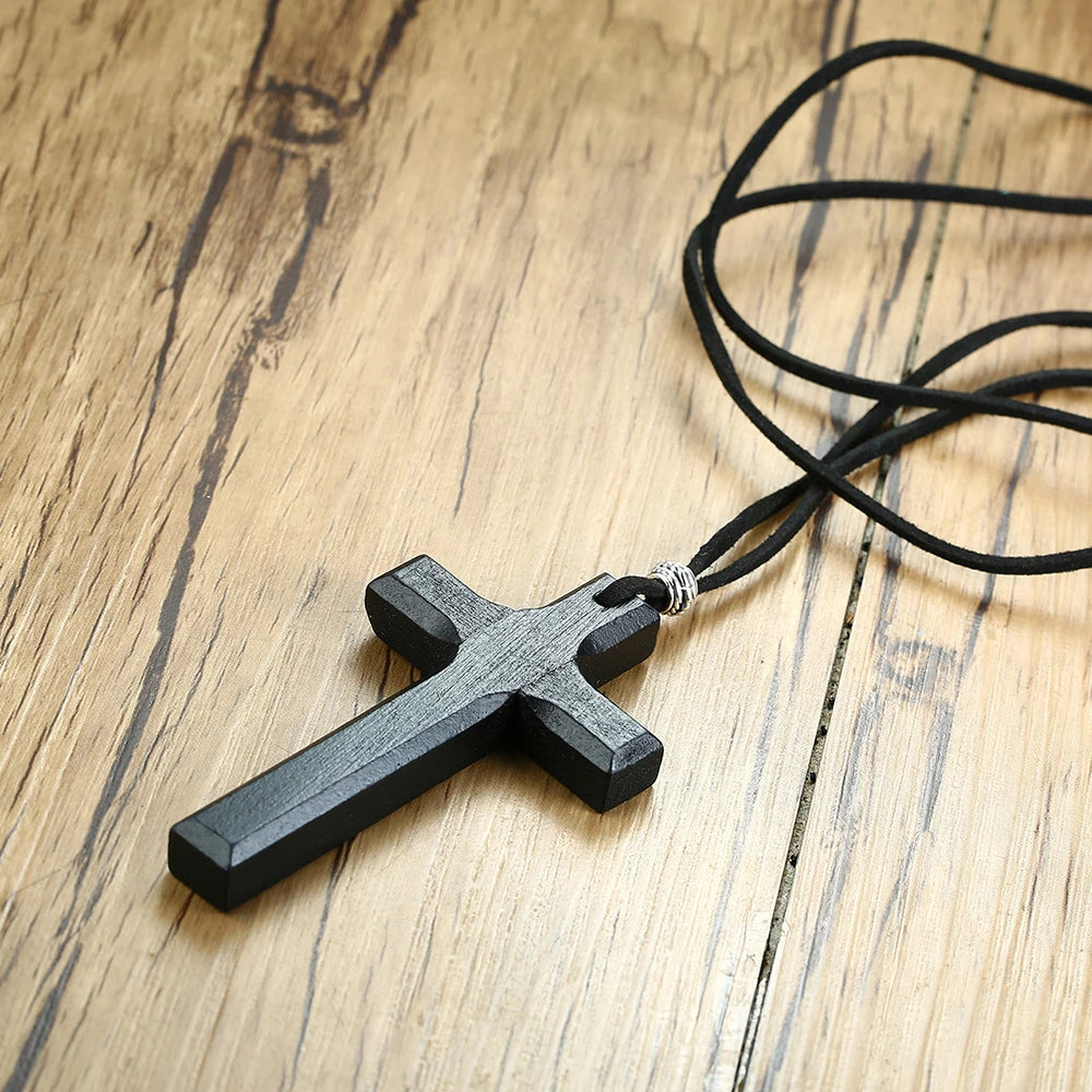 Tacna Wooden Cross Necklace