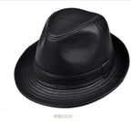 Guanajuato Leather Fedora — Formal, Short Brim