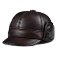 Veracruz Leather Bomber Cap — Faux Fur