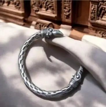 Nordic Raven Torque Bracelet – Men’s Viking Stainless Steel Cuff