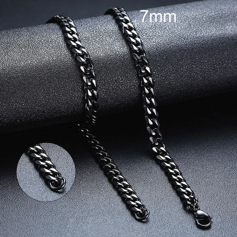 Neiva Cuban Chain Necklace – Stainless Steel