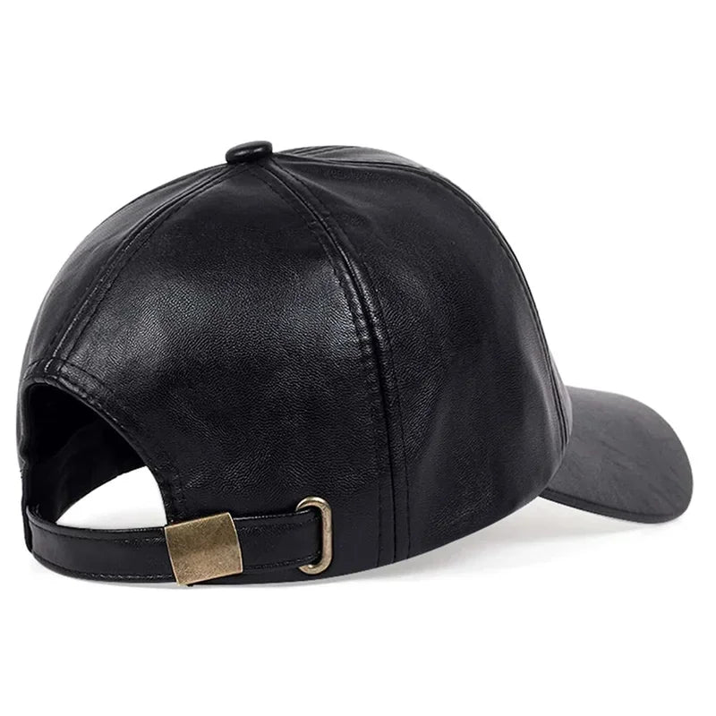 Brindisi men's eco leather adjustable baseball cap