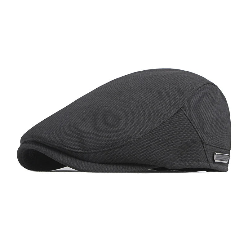 Summer breathable flat cap for men
