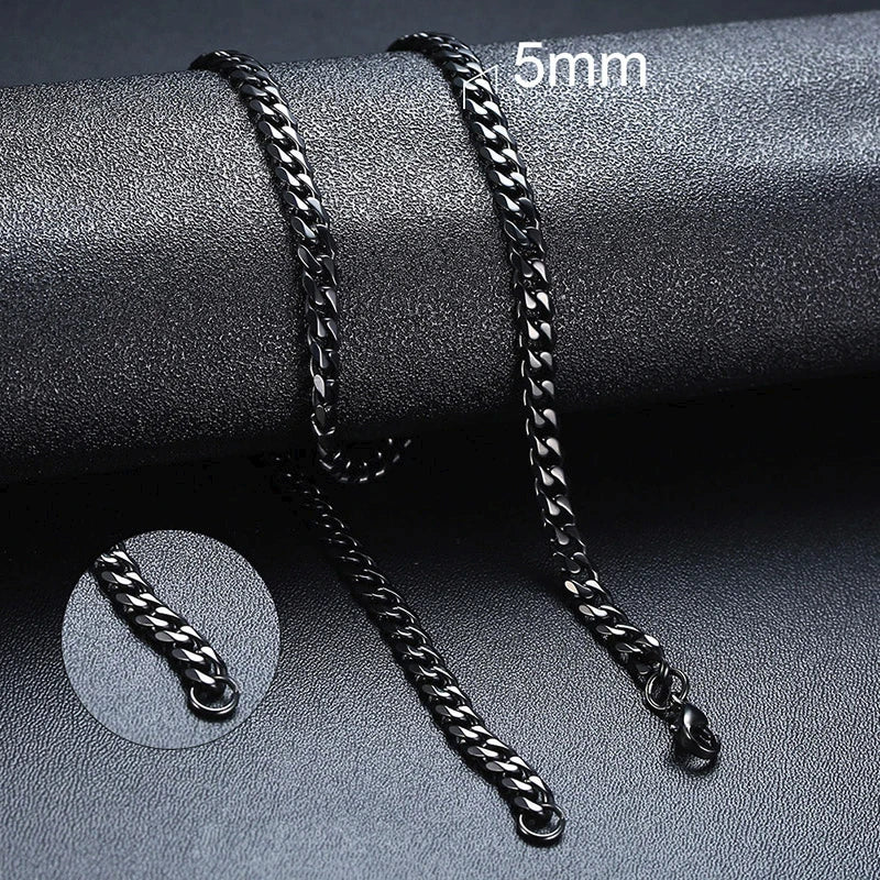 Neiva Cuban Chain Necklace – Stainless Steel