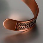 Detail — Calama Copper Cuff, rounded open end