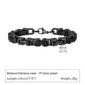 Sorrento Byzantine Bracelet – Stainless Steel 8mm