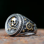 Ravenna Skull men's signet ring