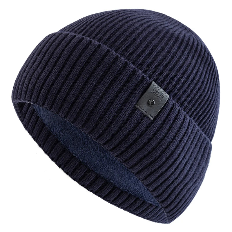 Lauriacum Winter Beanie – Fleece-Lined Knit Hat for Men & Women | Warm Outdoor Ski Cap