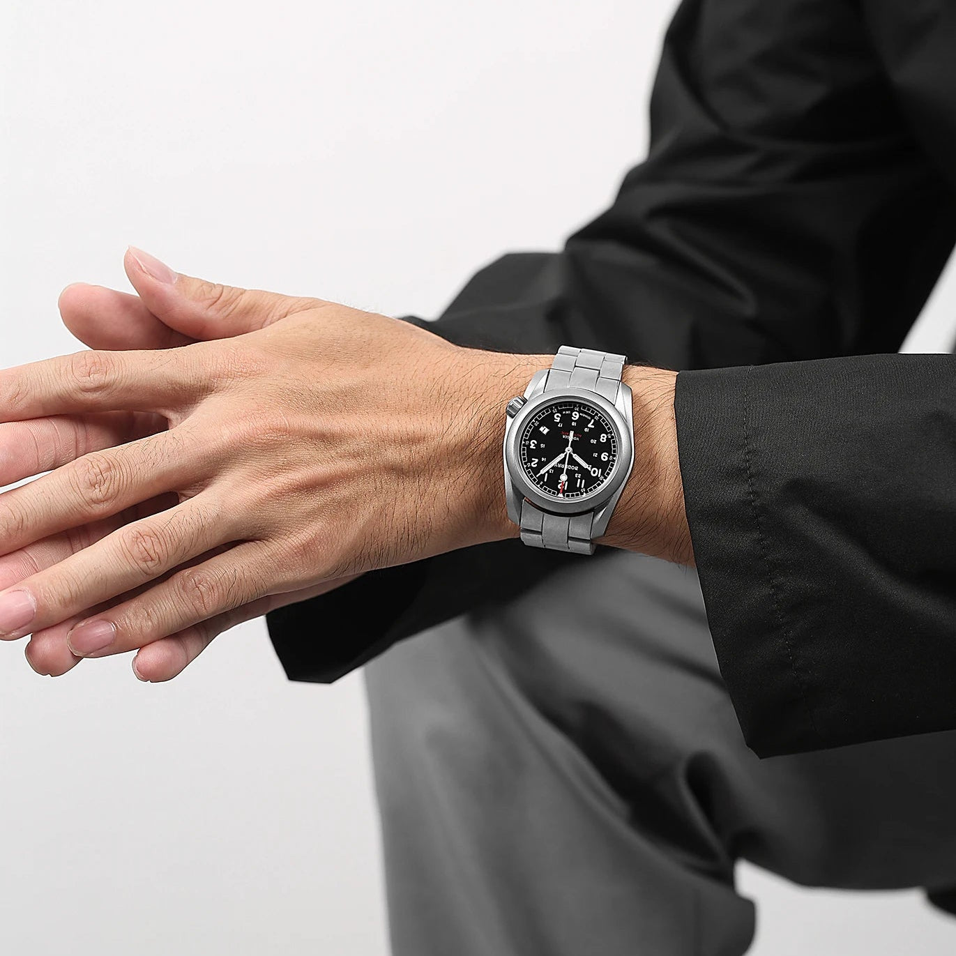 Boderry Voyager Automatic Watch — Titanium & Sapphire 40mm